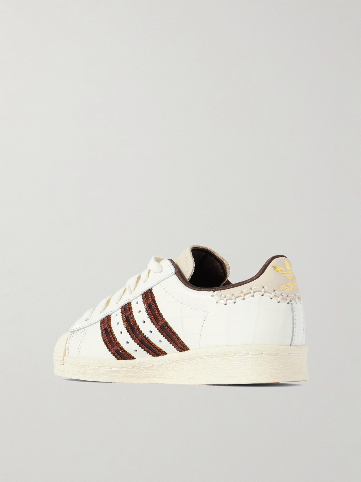 + Wales Bonner Superstar Croc-Effect Sneakers