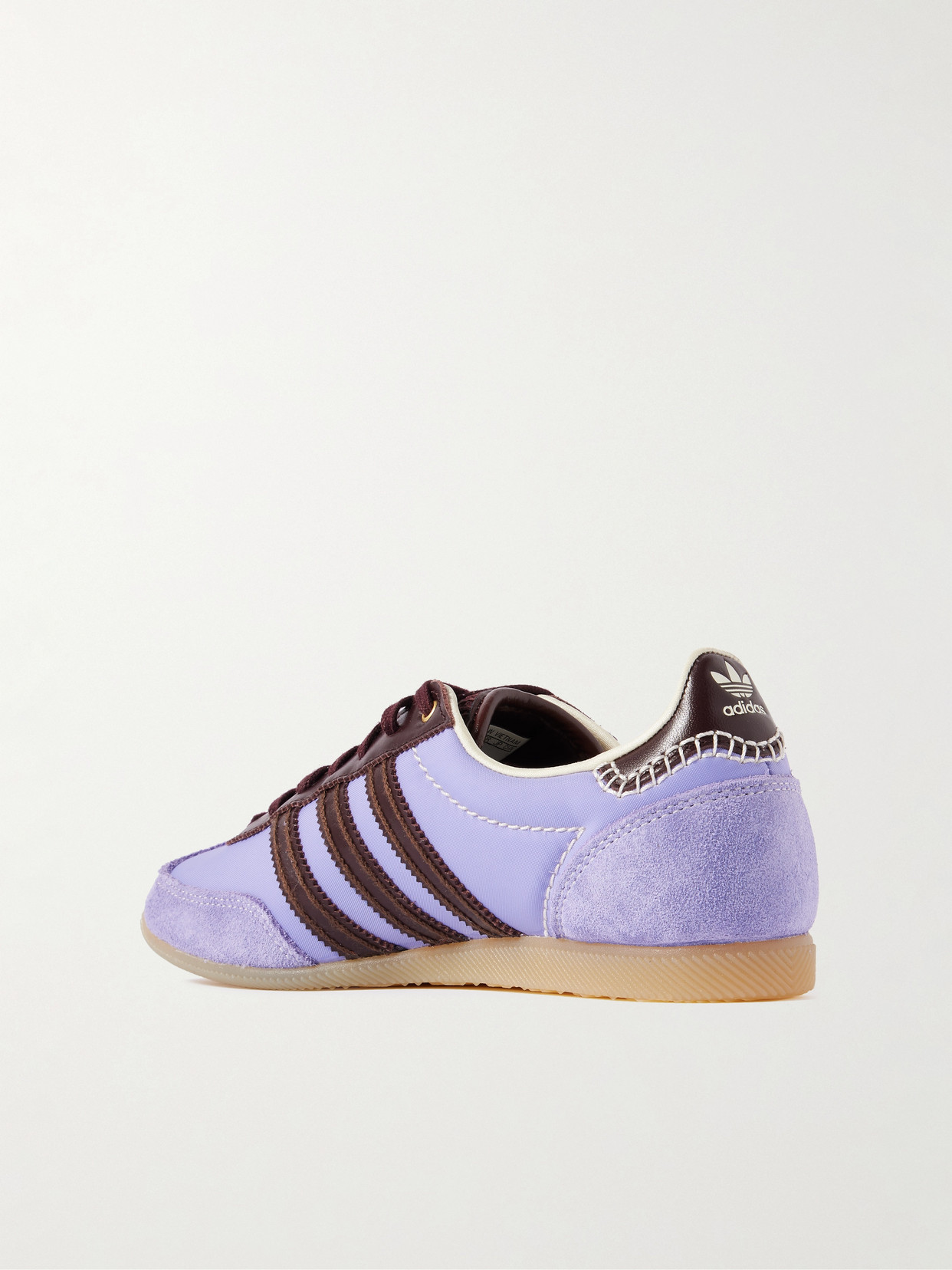 + Wales Bonner Japan Suede- And Leather-Trimmed Canvas Sneakers
