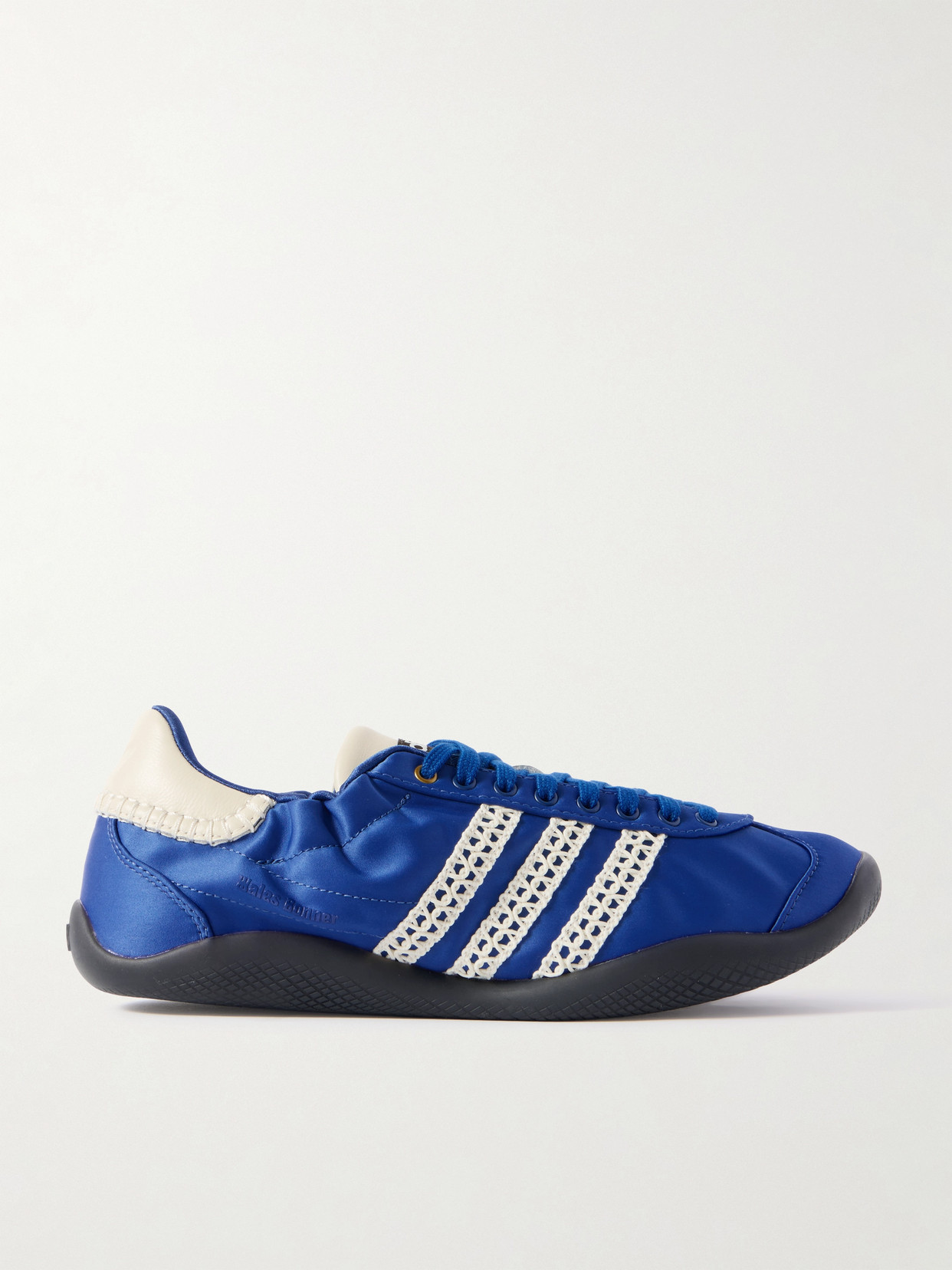 Adidas Originals X Wales Bonner Satin Karintha Sneakers In Blue