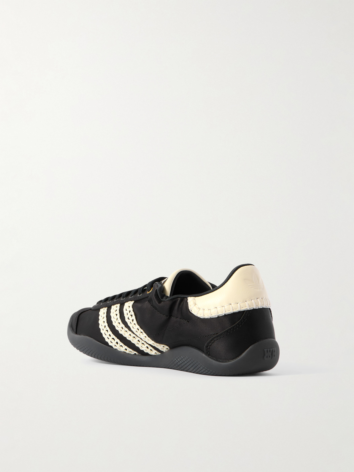 + Wales Bonner Karintha Leather And Crochet-Trimmed Sneakers