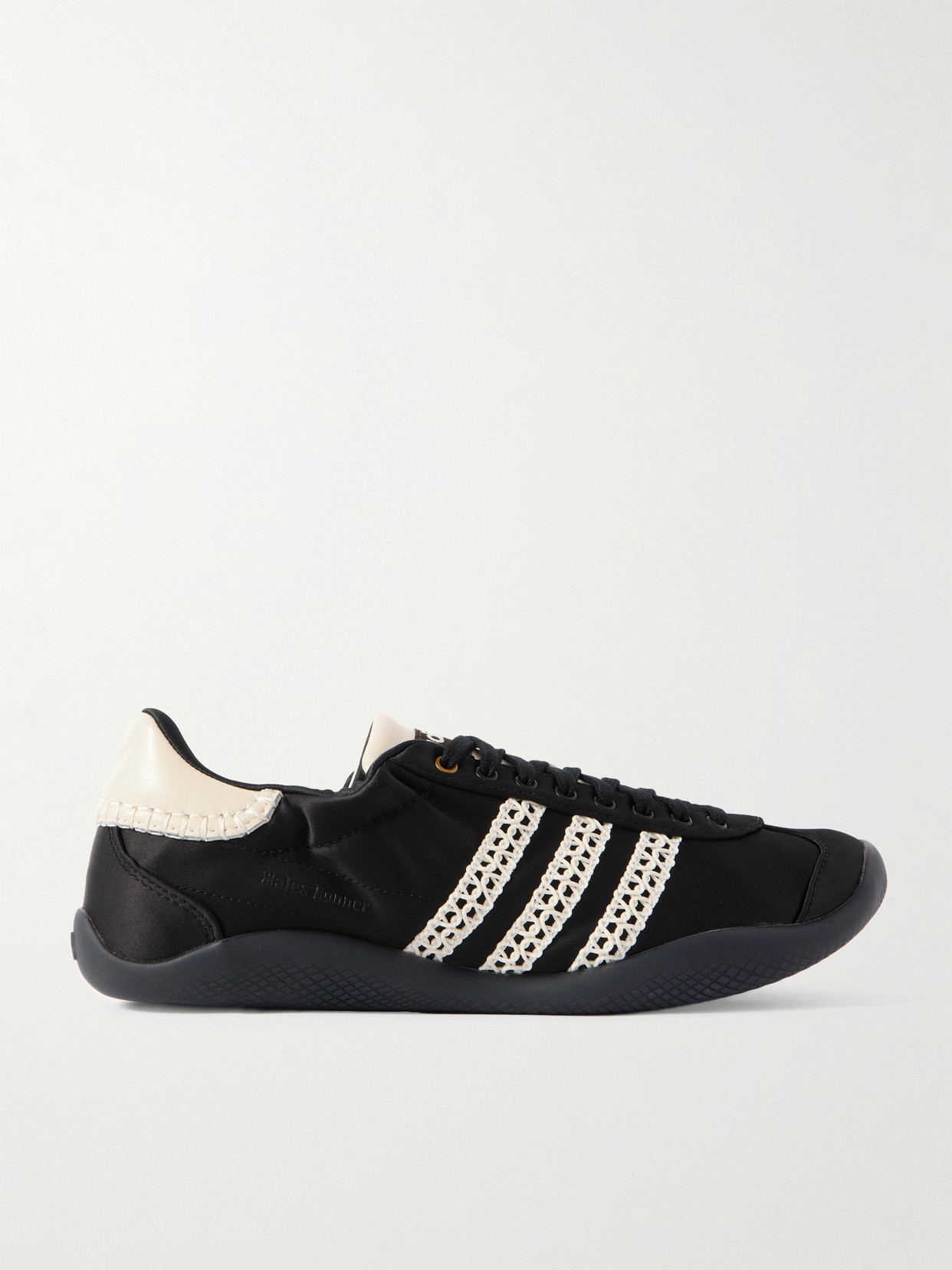 Adidas Originals X Wales Bonner Satin Karintha Sneakers In Black