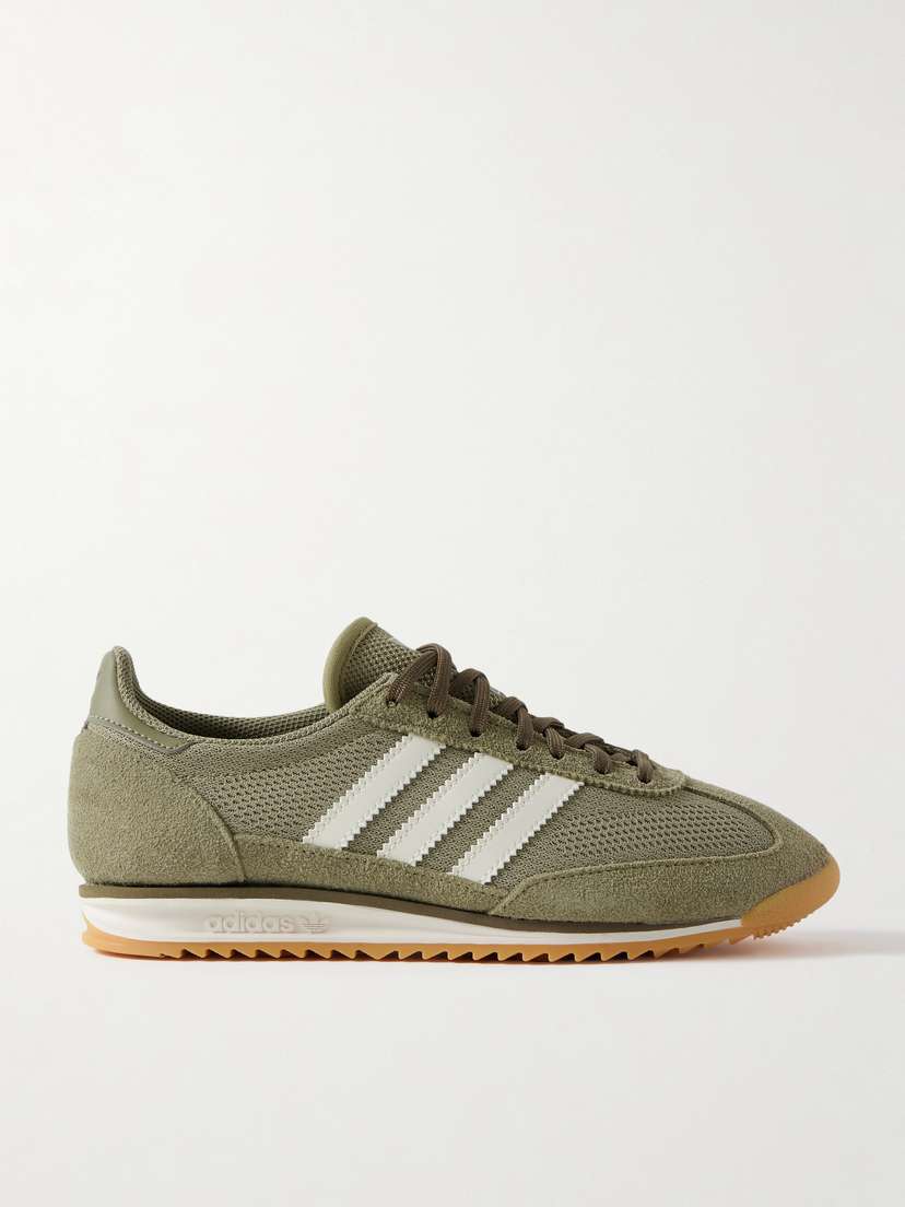 adidas Originals Sl 72 Og Suede And Leather-trimmed Mesh Sneakers