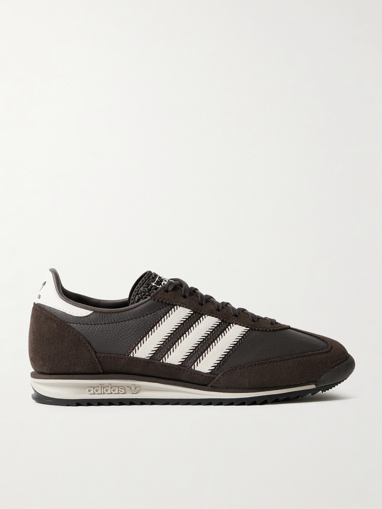 Adidas Originals Sl 72 Og Suede And Leather Sneakers In Brown