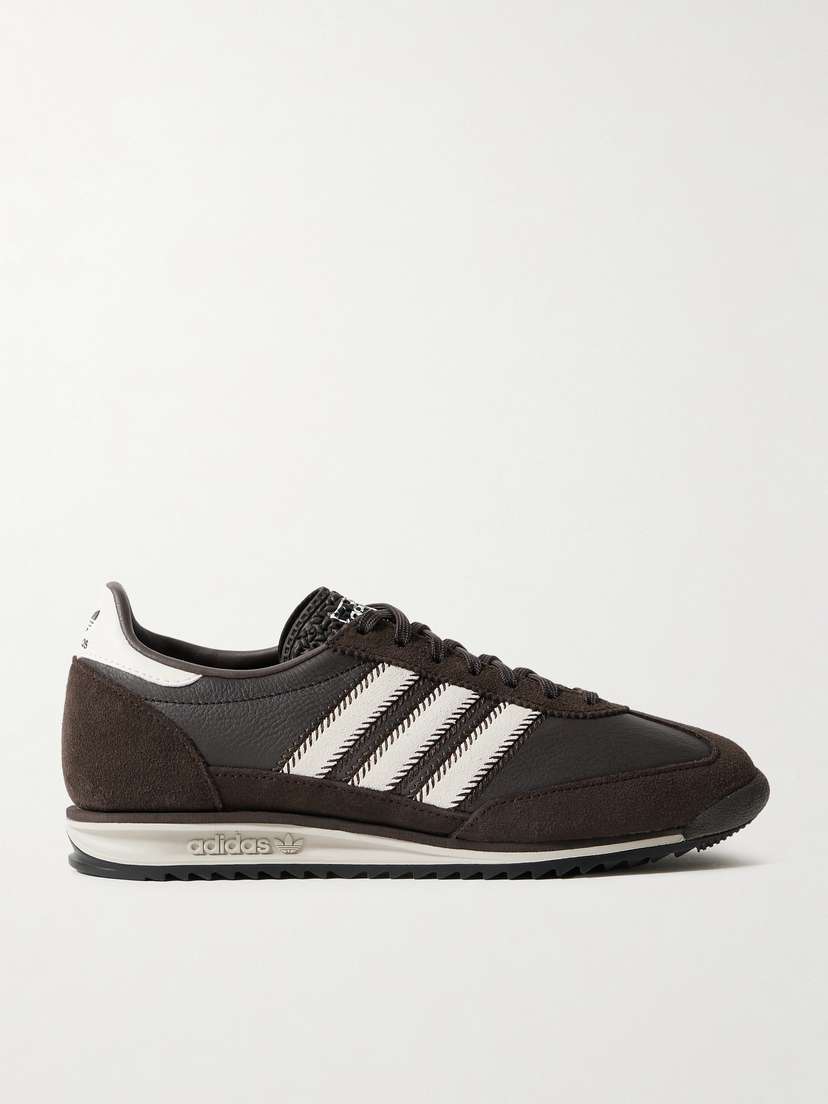 adidas Originals Sl 72 Og Suede And Leather Sneakers