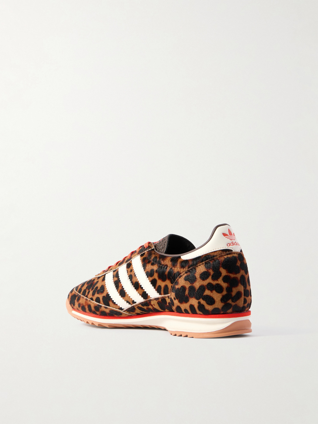 Sl 72 Og Leather-Trimmed Leopard-Print Pony Sneakers