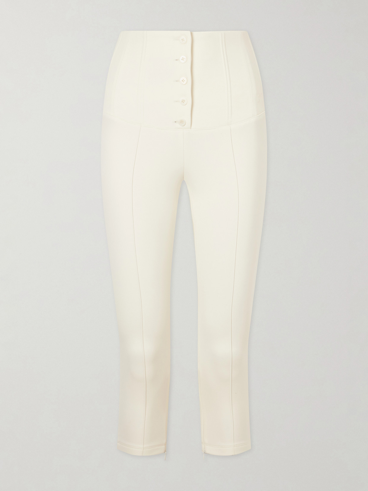Jacquemus Arlesien Stretch-crepe Skinny Pants In White