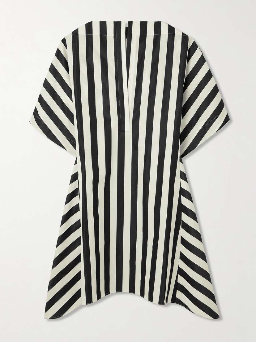 Jacquemus Moisson Oversized Striped Cotton And Silk-blend Midi Dress