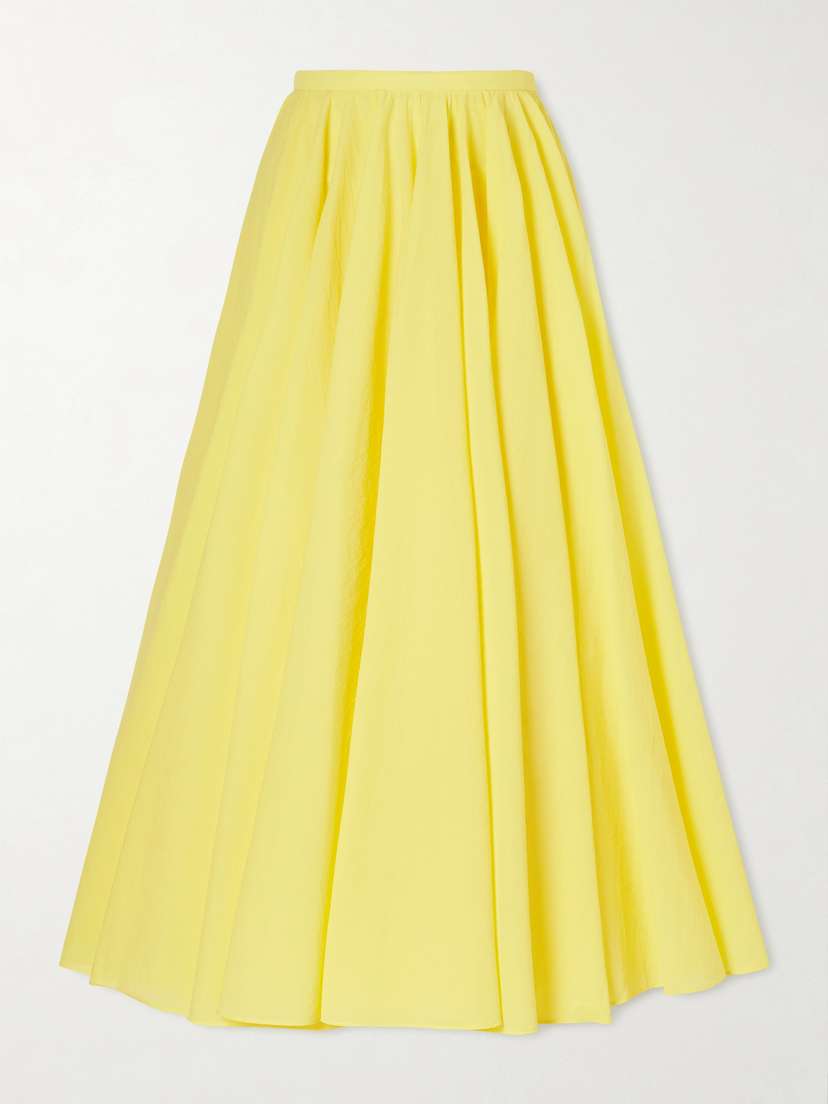 Jacquemus Paysan Asymmetric Cotton-blend Crepon Midi Skirt