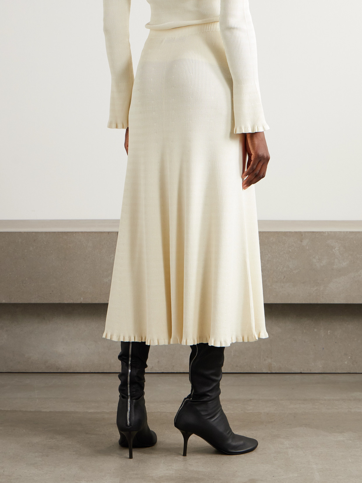 White Label - Stina Striped Midi