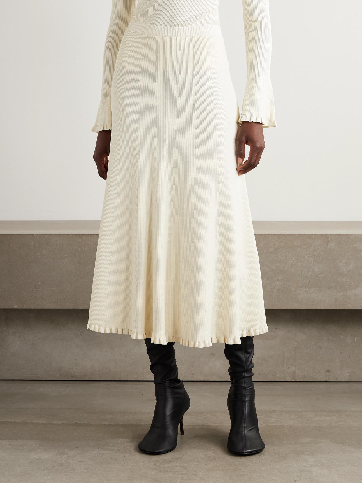 White Label - Stina Striped Midi