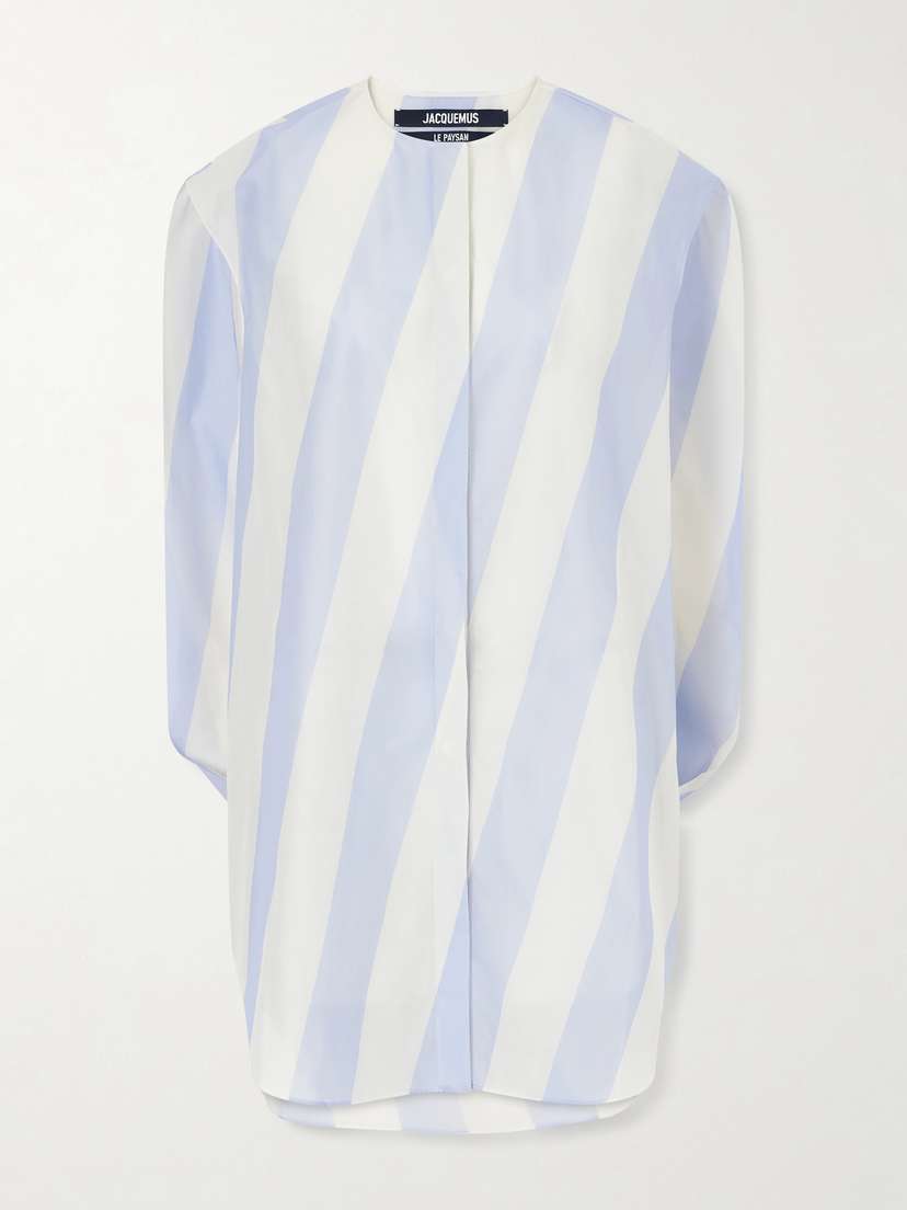 Jacquemus Berlingot Striped Cotton-blend Shirt Dress