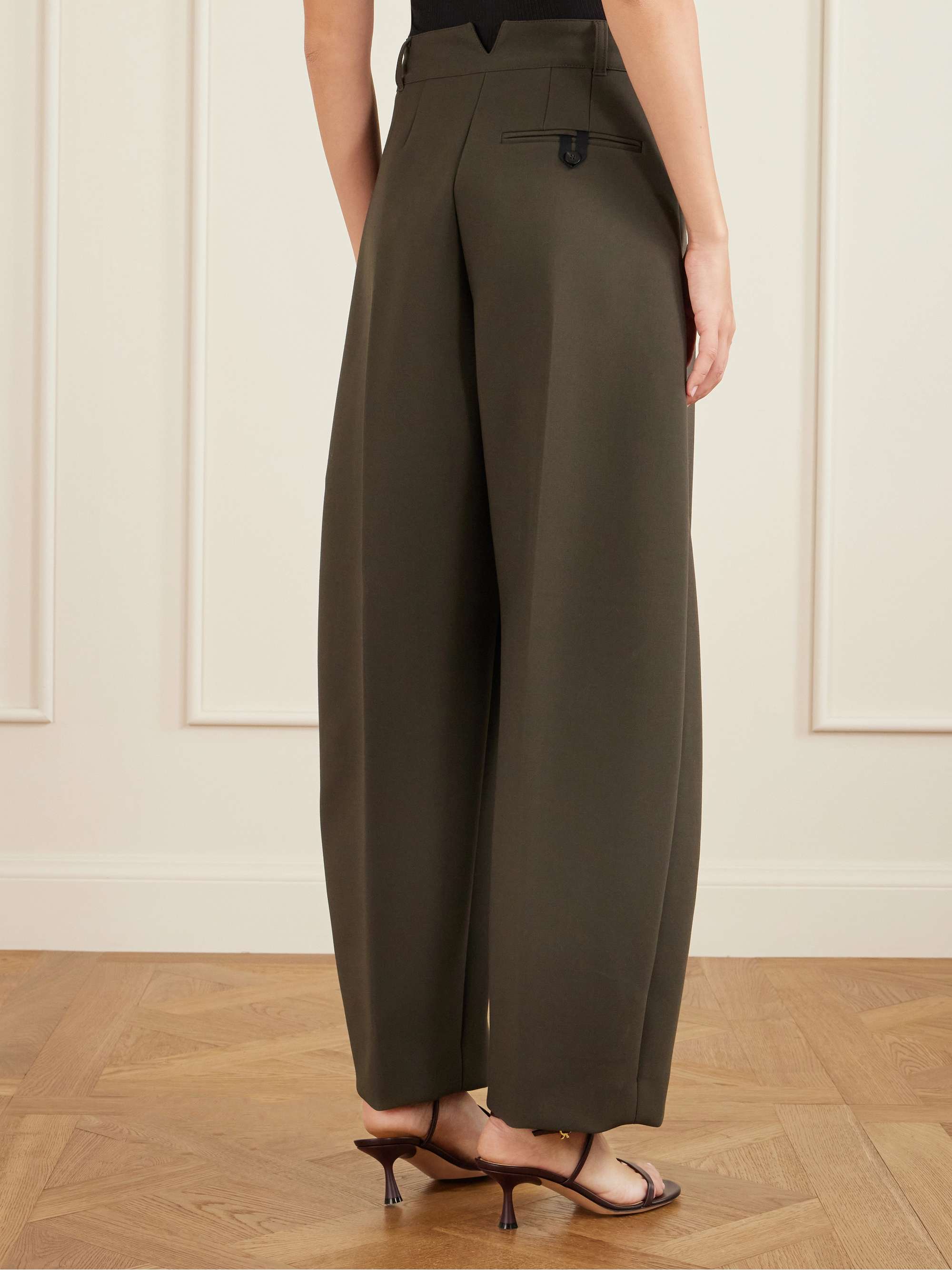 JACQUEMUS The Ovalo pleated crepe pants | NET-A-PORTER