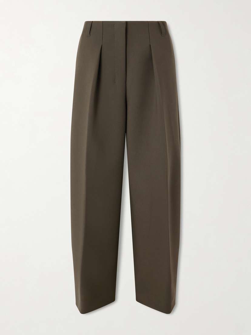 Jacquemus The Ovalo Pleated Crepe Pants