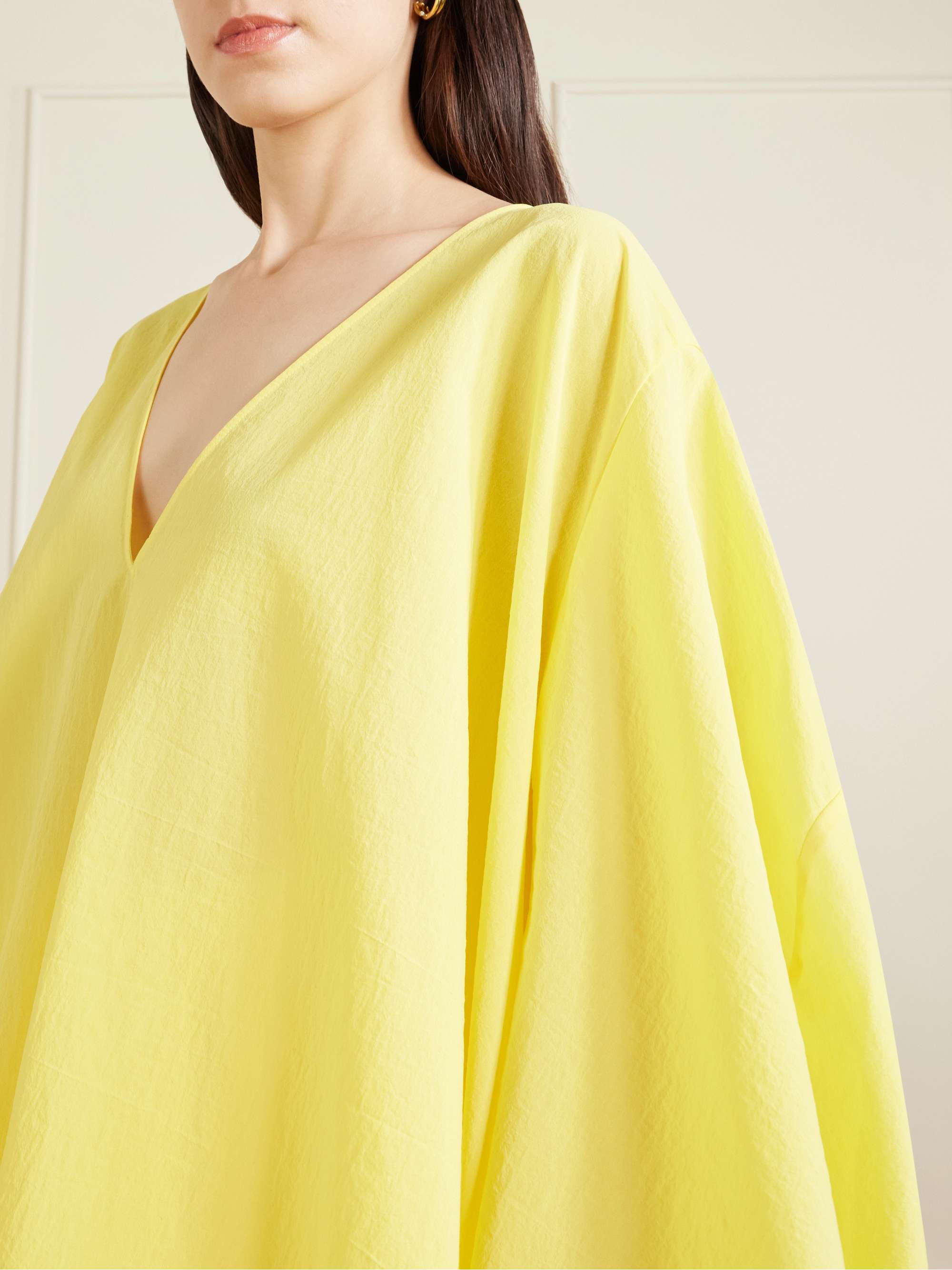 JACQUEMUS Paysan oversized cotton-blend mini dress | NET-A-PORTER JACQUEMUS Paysan oversized cotton-blend mini dress | NET-A-PORTER