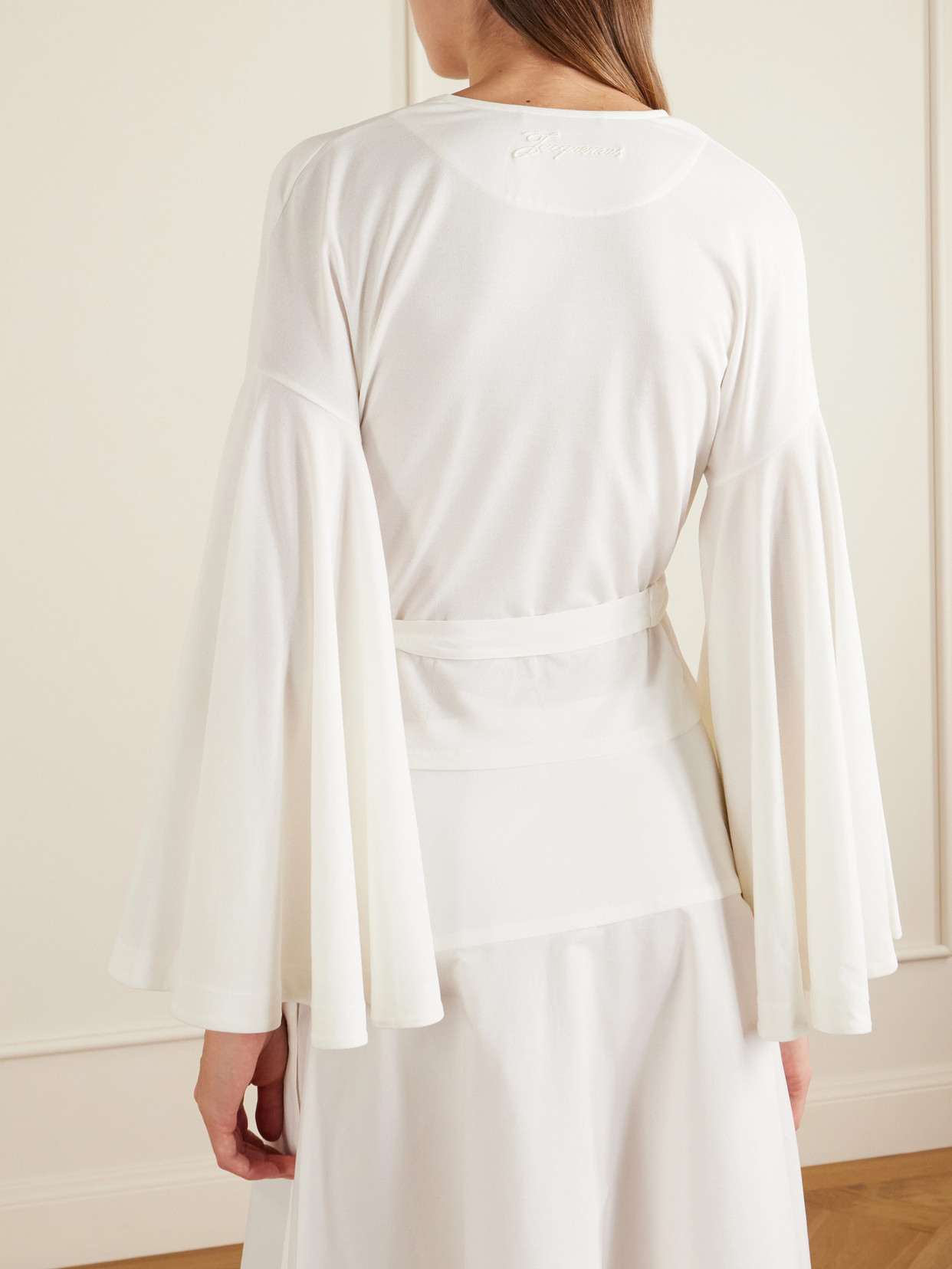 The Ventadou Paper-Blend Wrap Top