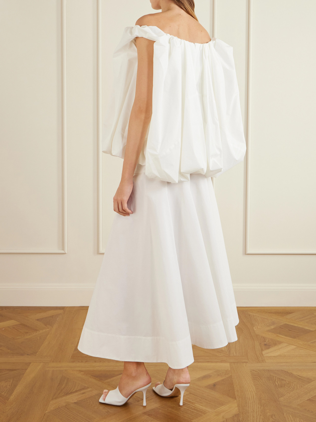 The Lavande Stretch Cotton-Blend Voile Blouse