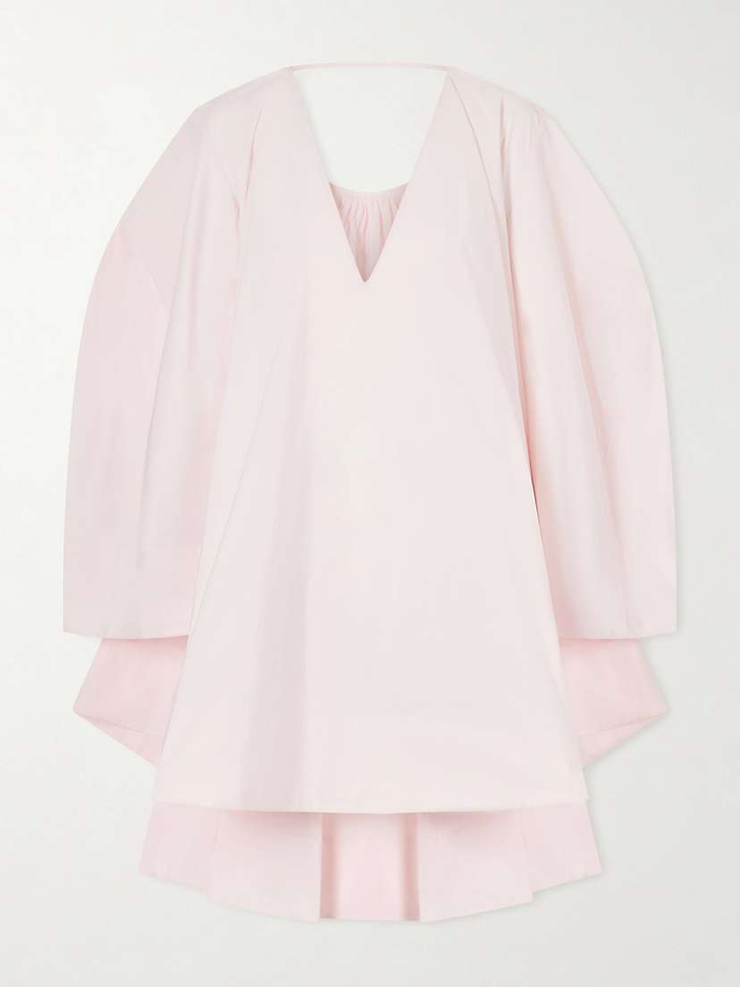 Jacquemus Paysan Oversized Cotton-blend Mini Dress