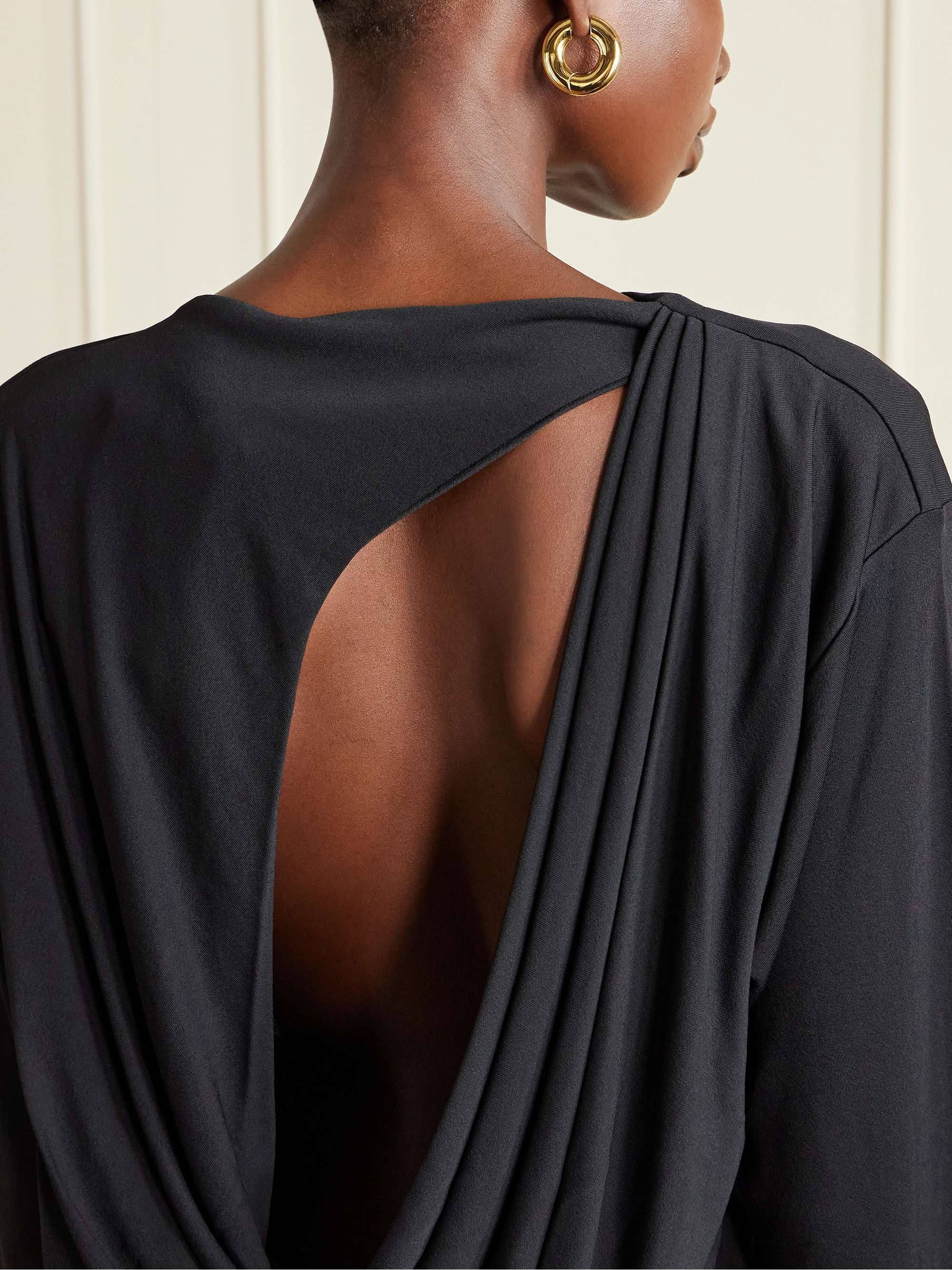 JACQUEMUS The Mistral open-back draped jersey mini dress | NET-A-PORTER