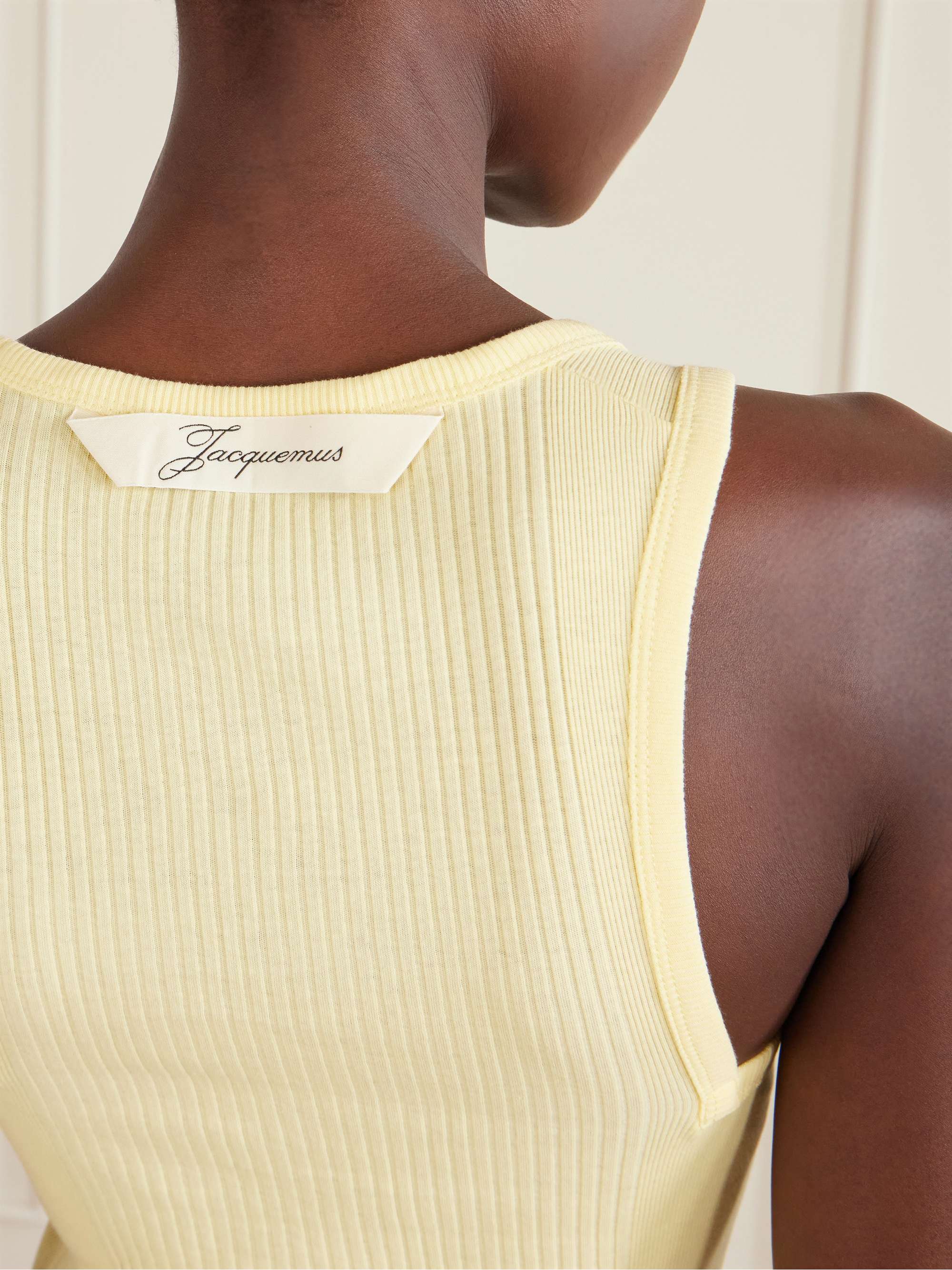 JACQUEMUS Ribbed cotton-jersey tank | NET-A-PORTER