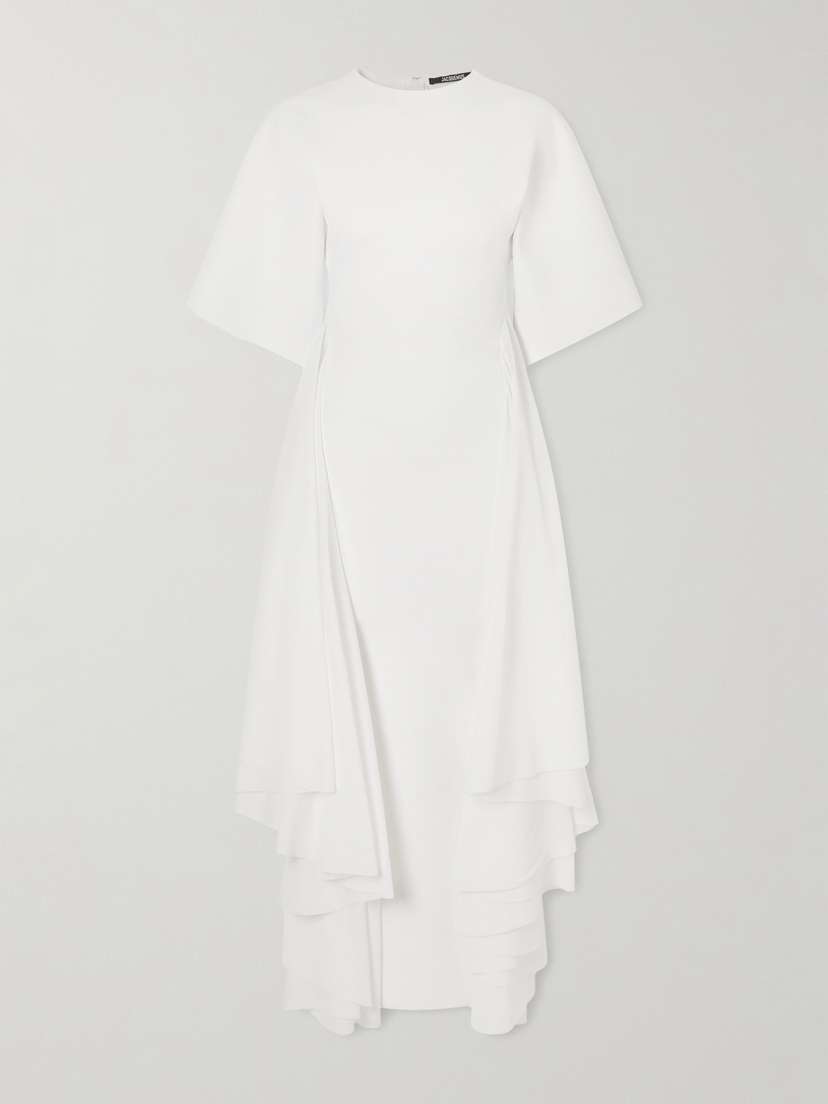 Jacquemus Mistral Draped Knitted Maxi Dress