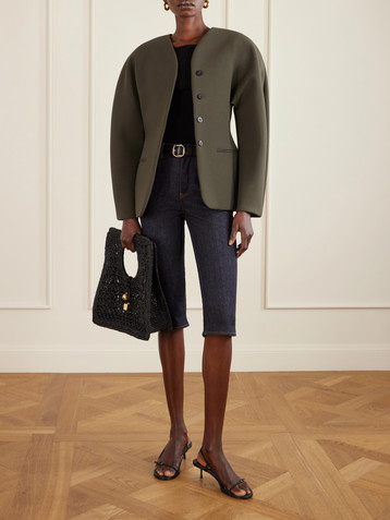 Jacquemus Denim slim-leg capri pants