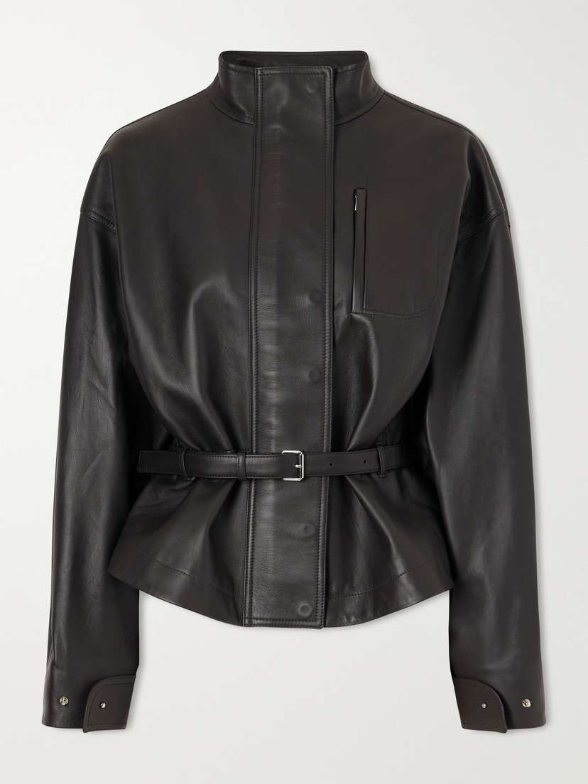Jacquemus Le Blouson Ciro Belted Leather Jacket