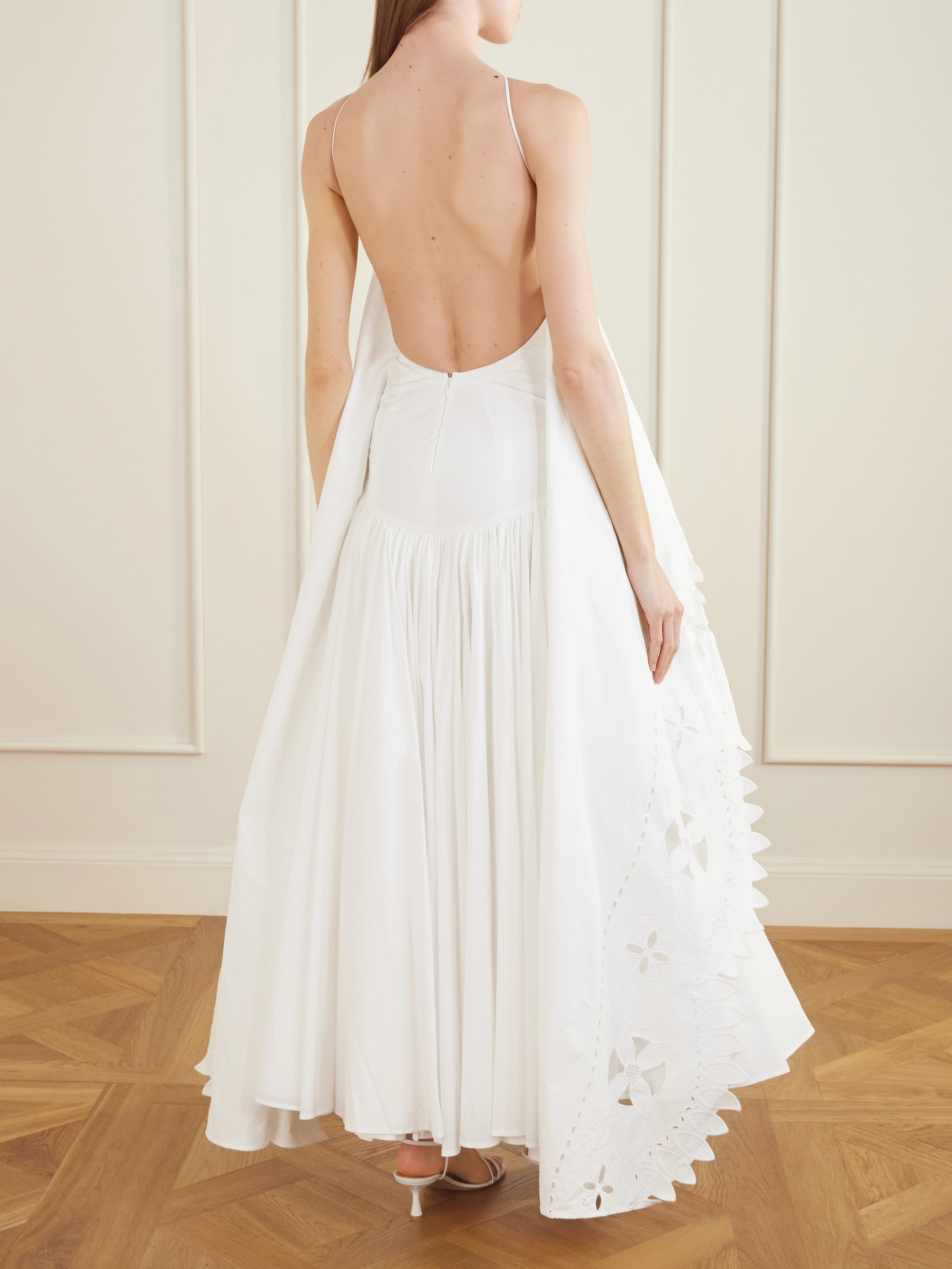 Jacquemus La Robe Provençale embroidered cotton maxi dress