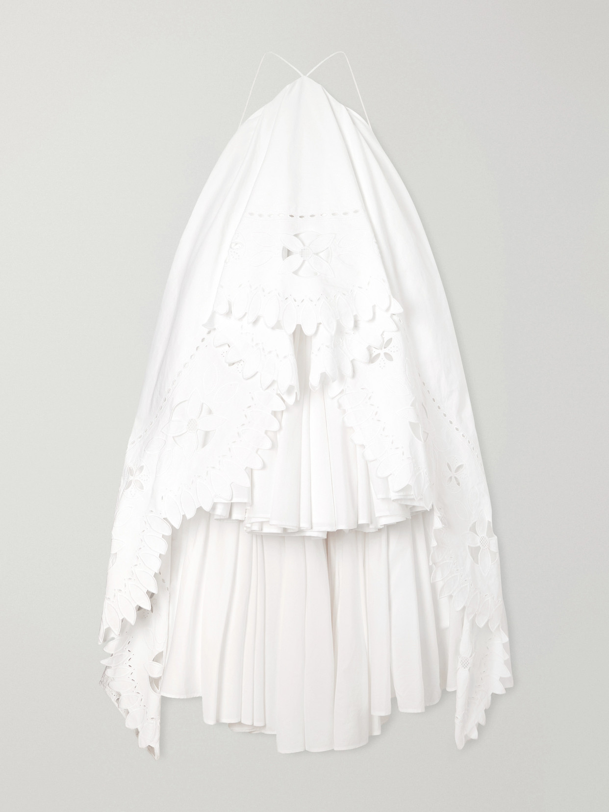 Jacquemus La Robe Provençale Embroidered Cotton Maxi Dress In White