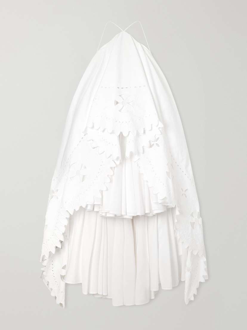 Jacquemus La Robe Provençale Embroidered Cotton Maxi Dress