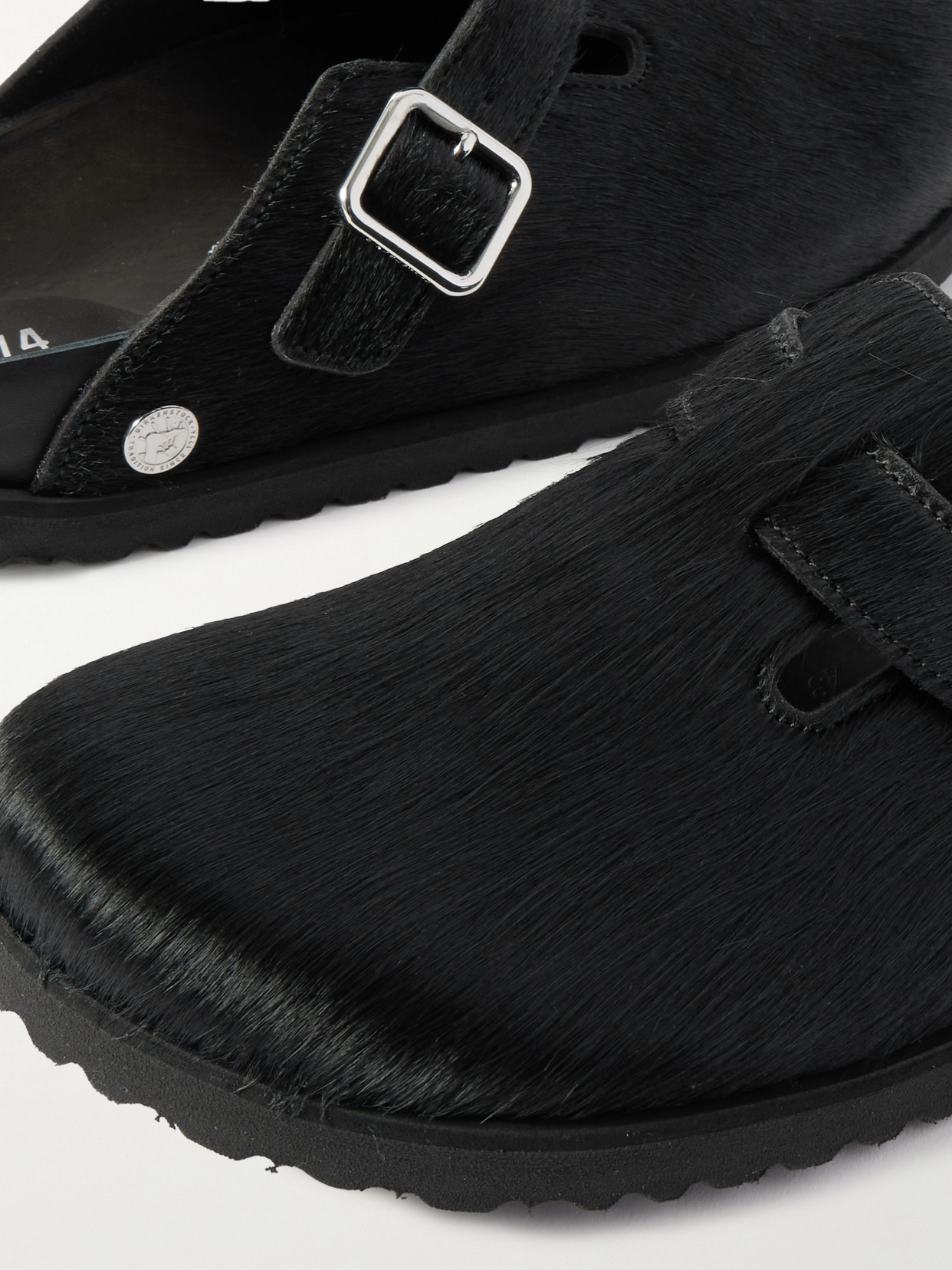 1774 - Boston Buckled Cow Hair Clogs