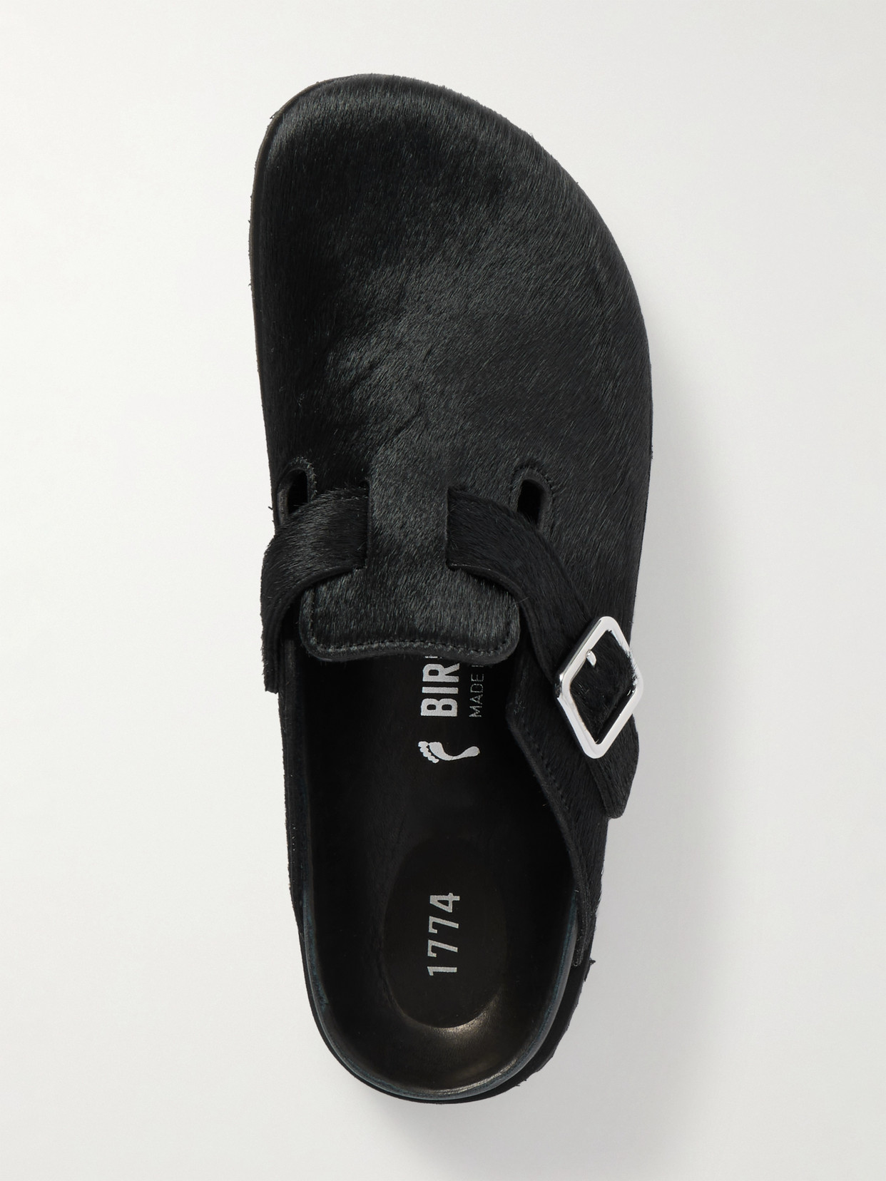 1774 - Boston Buckled Cow Hair Clogs