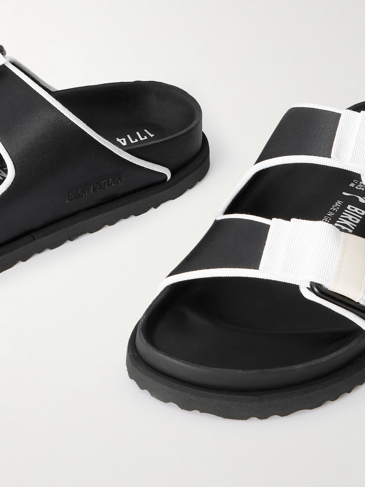 1774 - Arizona Bow-Detailed Grosgrain-Trimmed Sandals