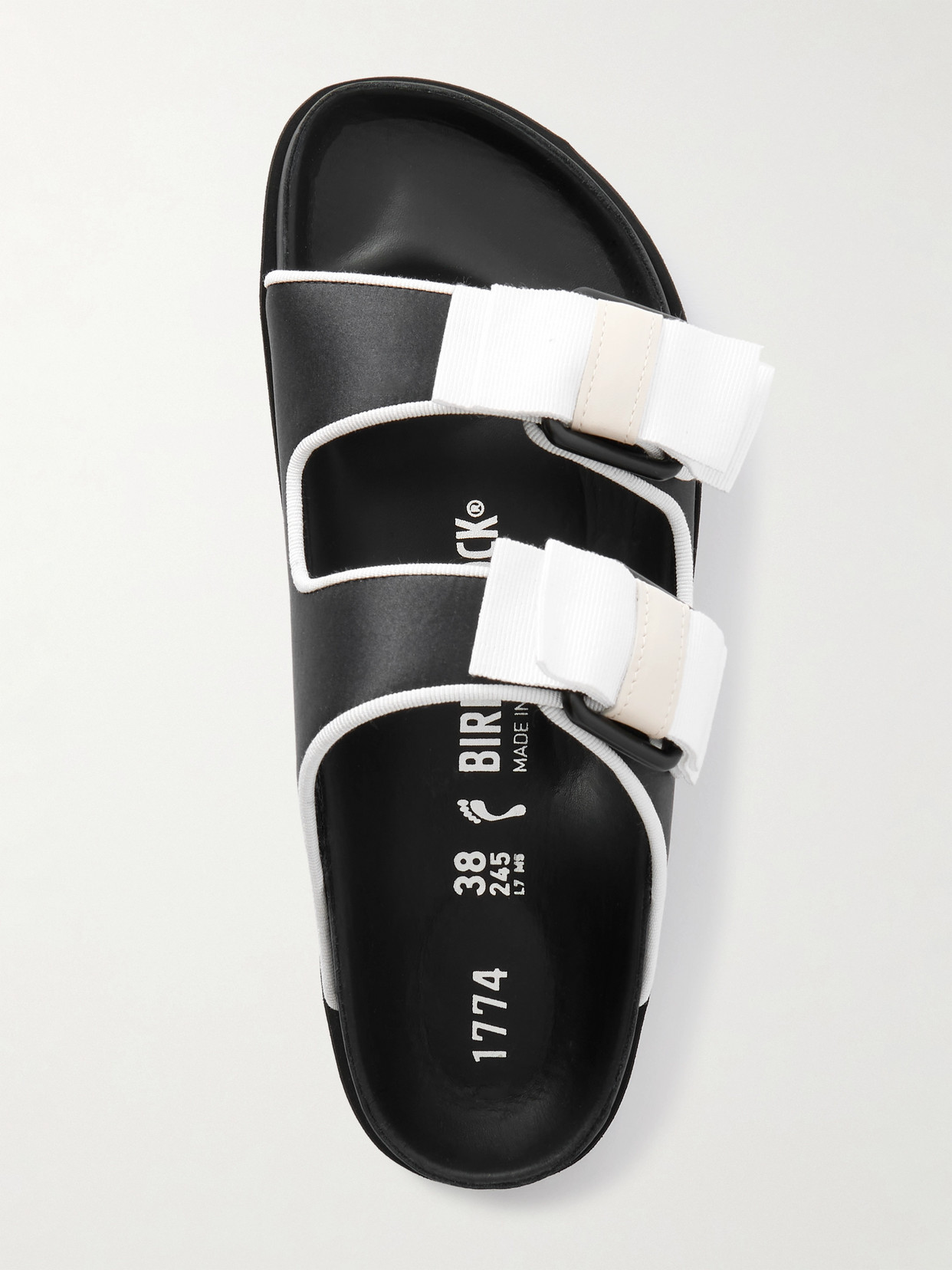 1774 - Arizona Bow-Detailed Grosgrain-Trimmed Sandals