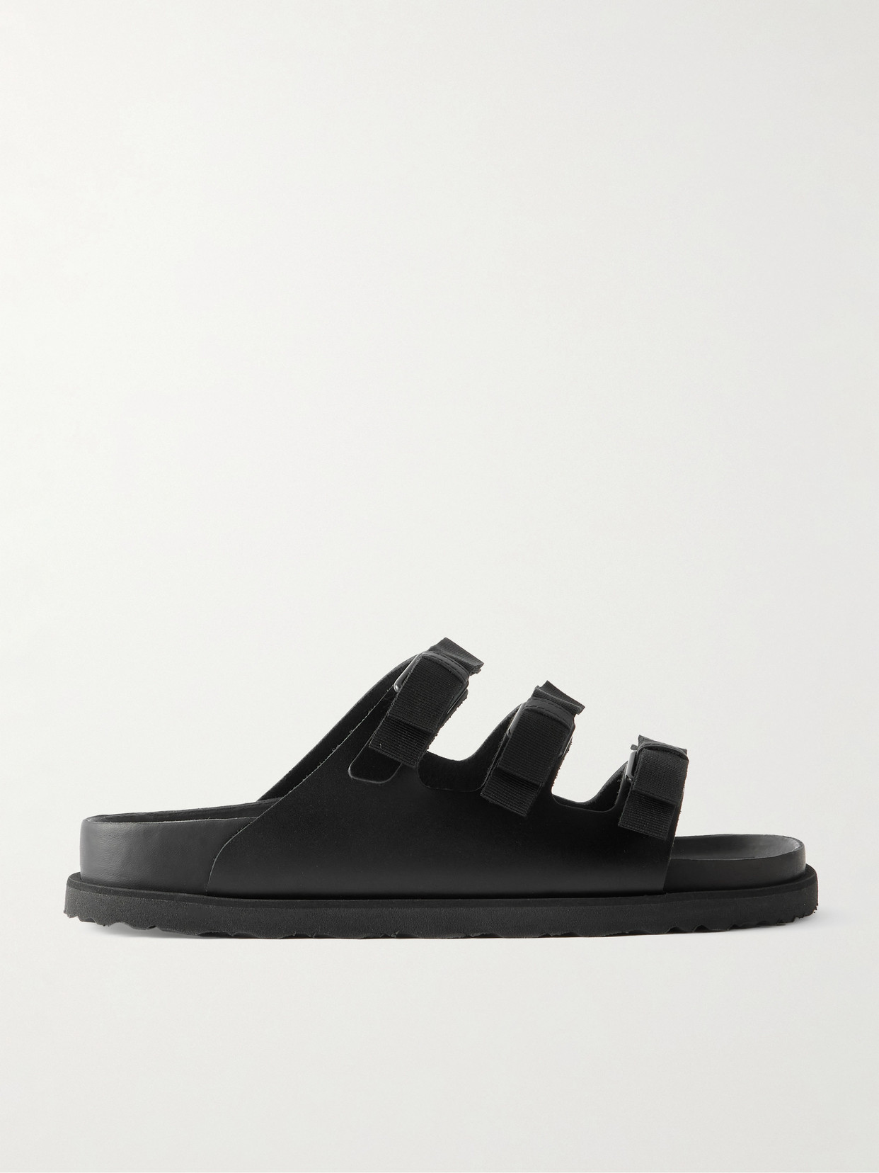 Birkenstock 1774 Florida Bow-detailed Leather Sandals In Black