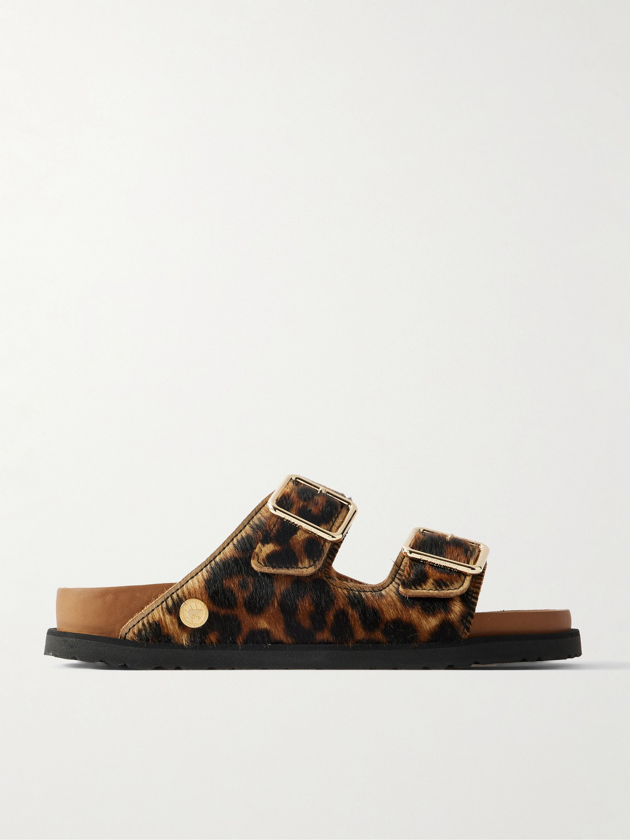 Birkenstock 1774 Animal Print Flat Sole Open Toe Sandals In Multi