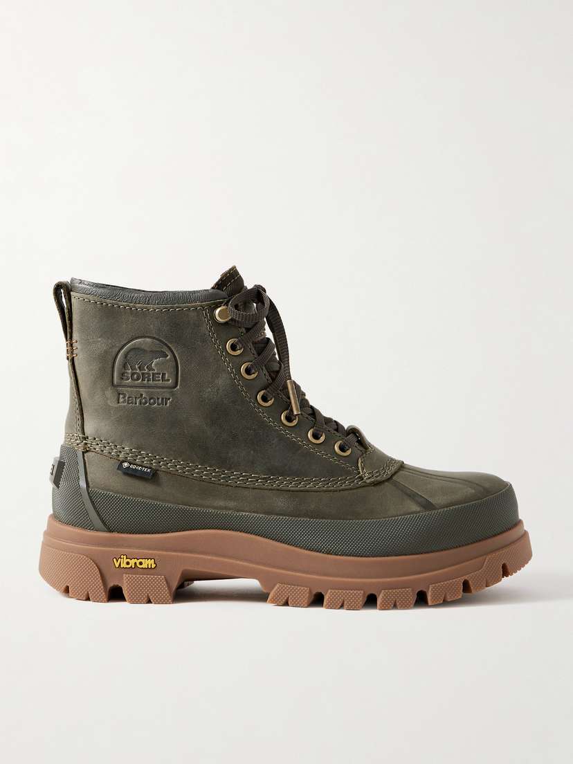 Sorel + Barbour Daystorm Horizon™ Leather And Gore-tex Ankle Boots