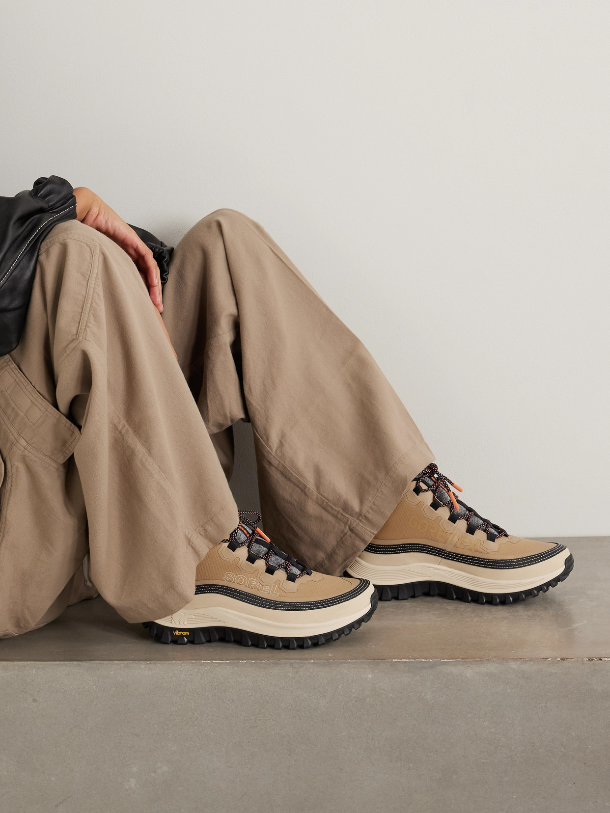 Sorel Lace-up Logo Patch Sneakers In Multi