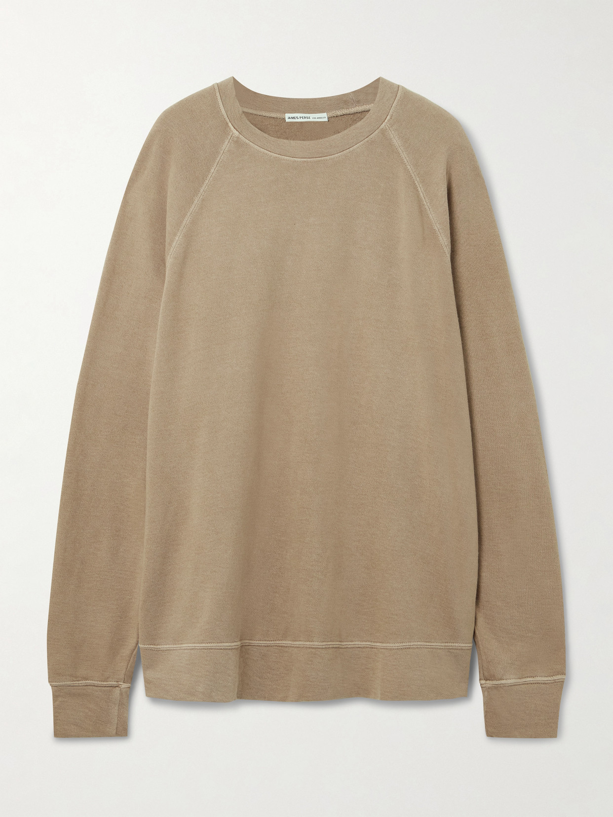 James Perse Supima Cotton-jersey Sweatshirt In Brown