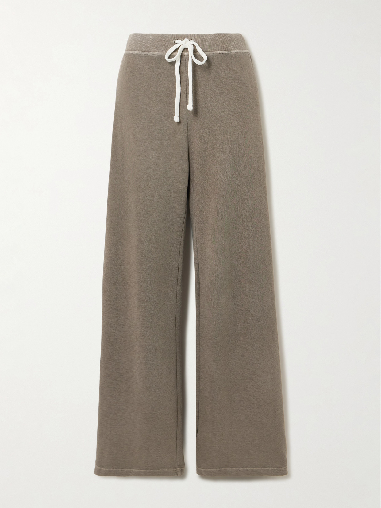 James Perse Cotton-terry Track Pants In Green