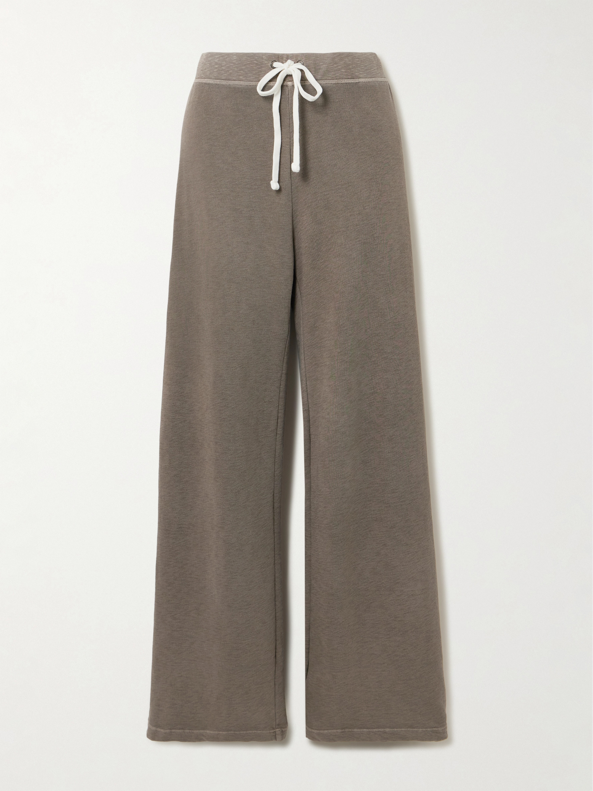 James Perse Cotton-terry wide-leg sweatpants