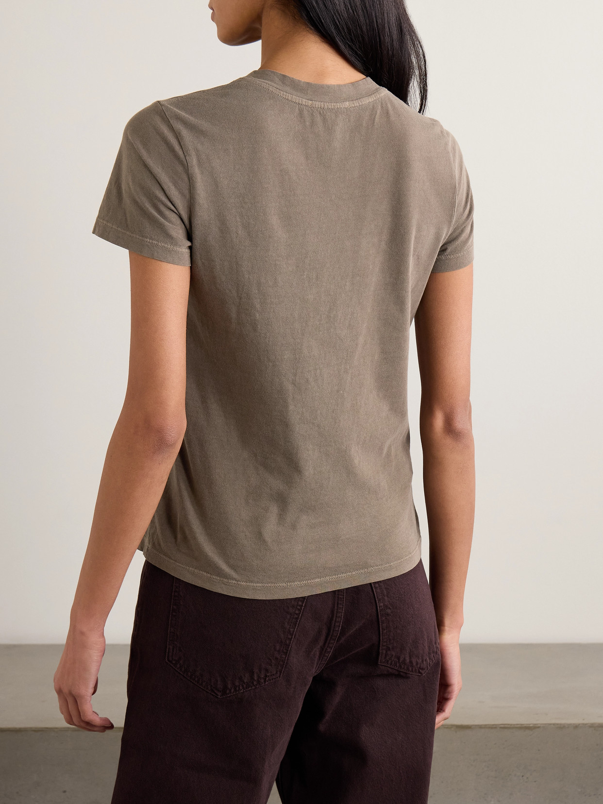 James Perse Vintage Boy Cotton-jersey T-shirt In Green