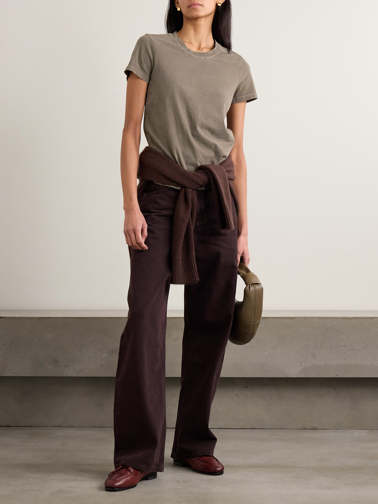 James Perse Vintage Boy Cotton-jersey T-shirt In Green