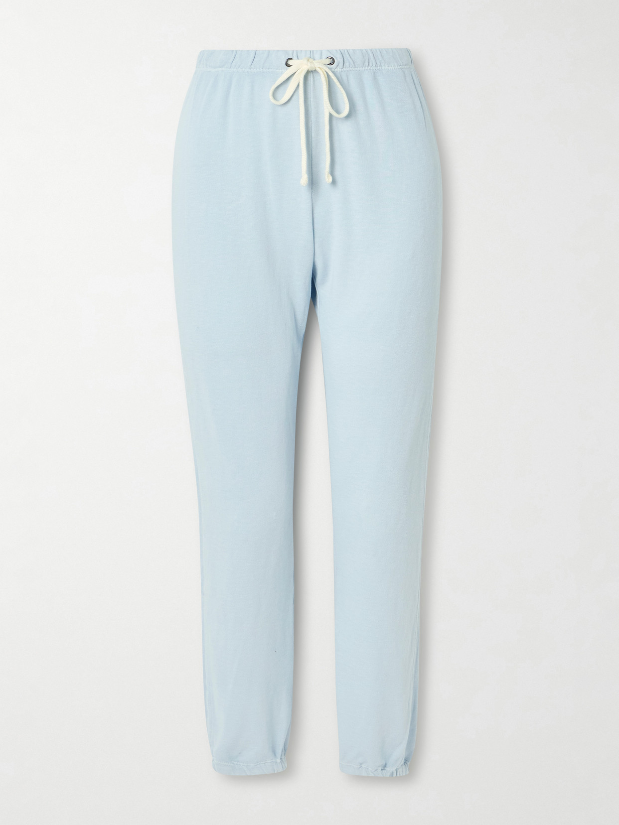 James Perse Cotton-terry Track Pants In Blue
