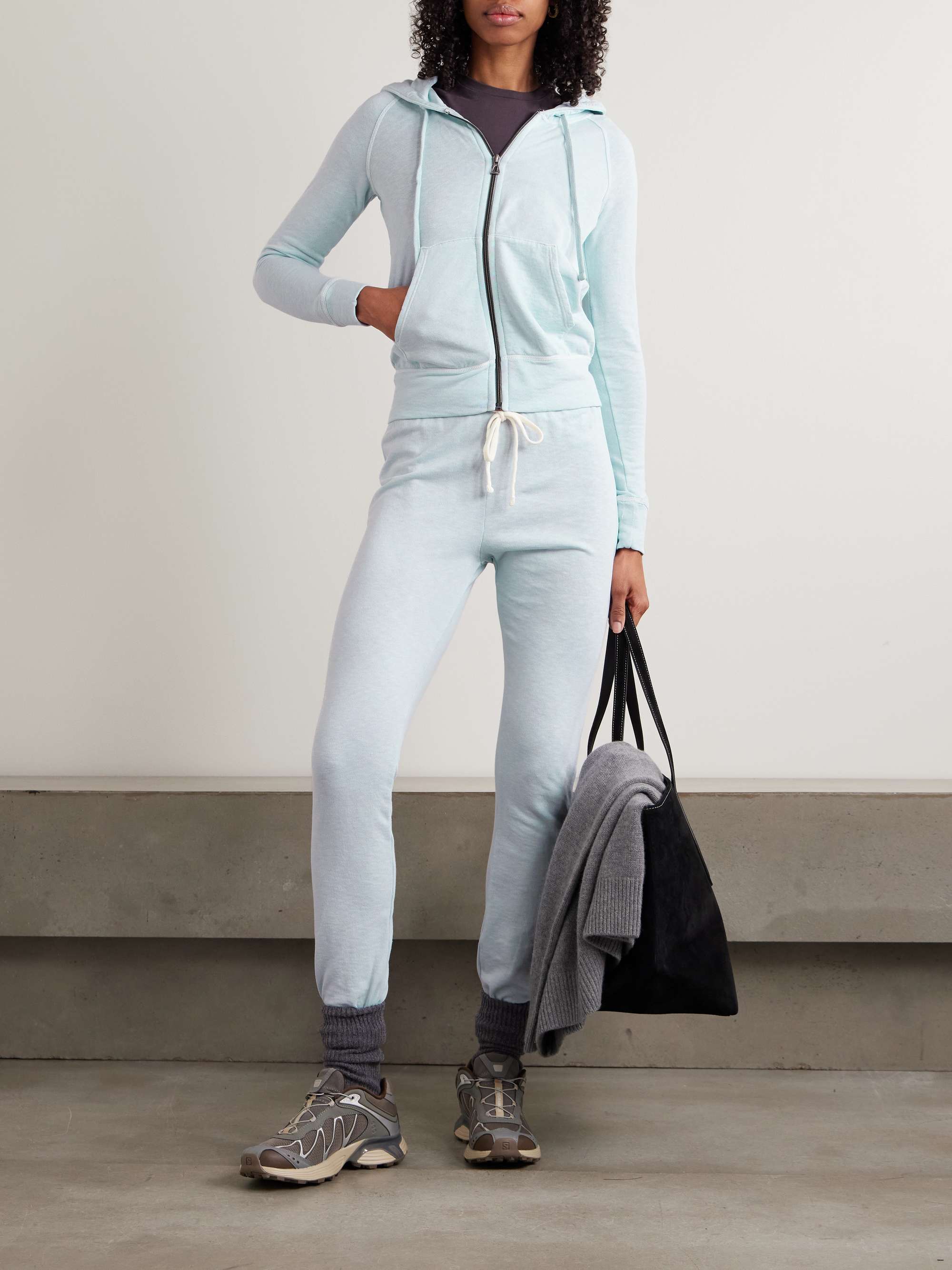 JAMES PERSE Supima cotton-terry track pants