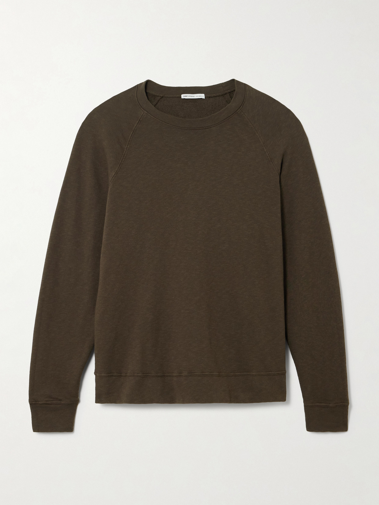 James Perse Supima Cotton-terry Sweatshirt In Brown
