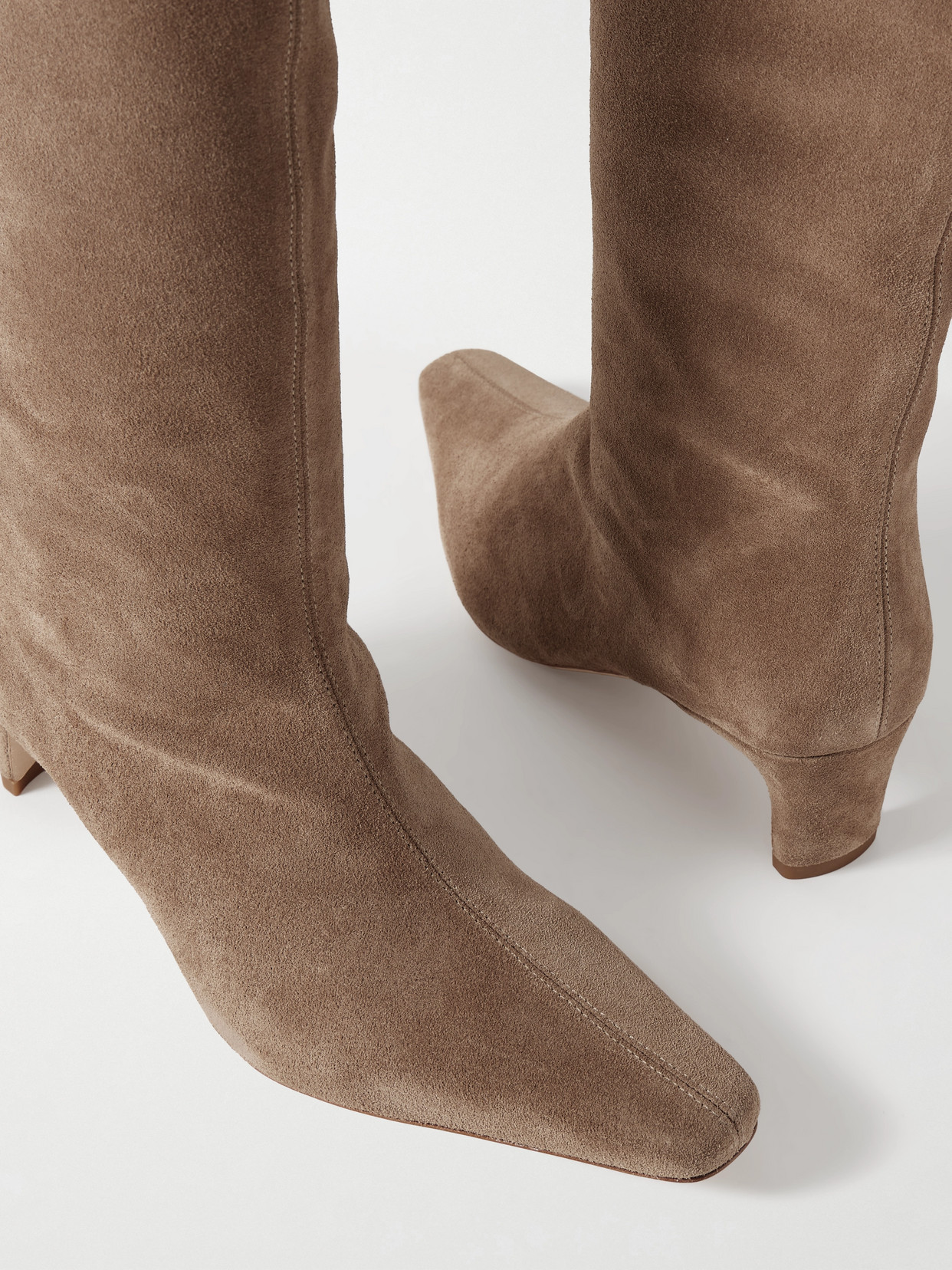 Staud Wally Suede Boots In Multi