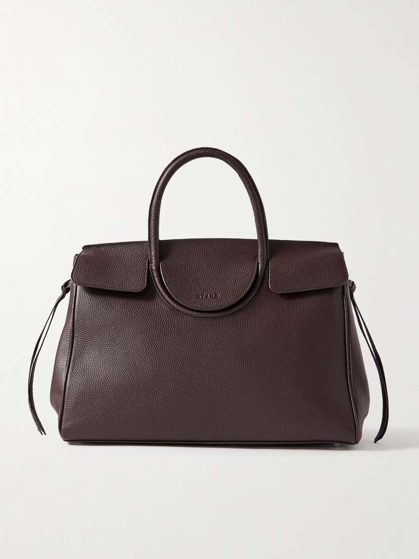 Staud Maude Textured-leather Tote