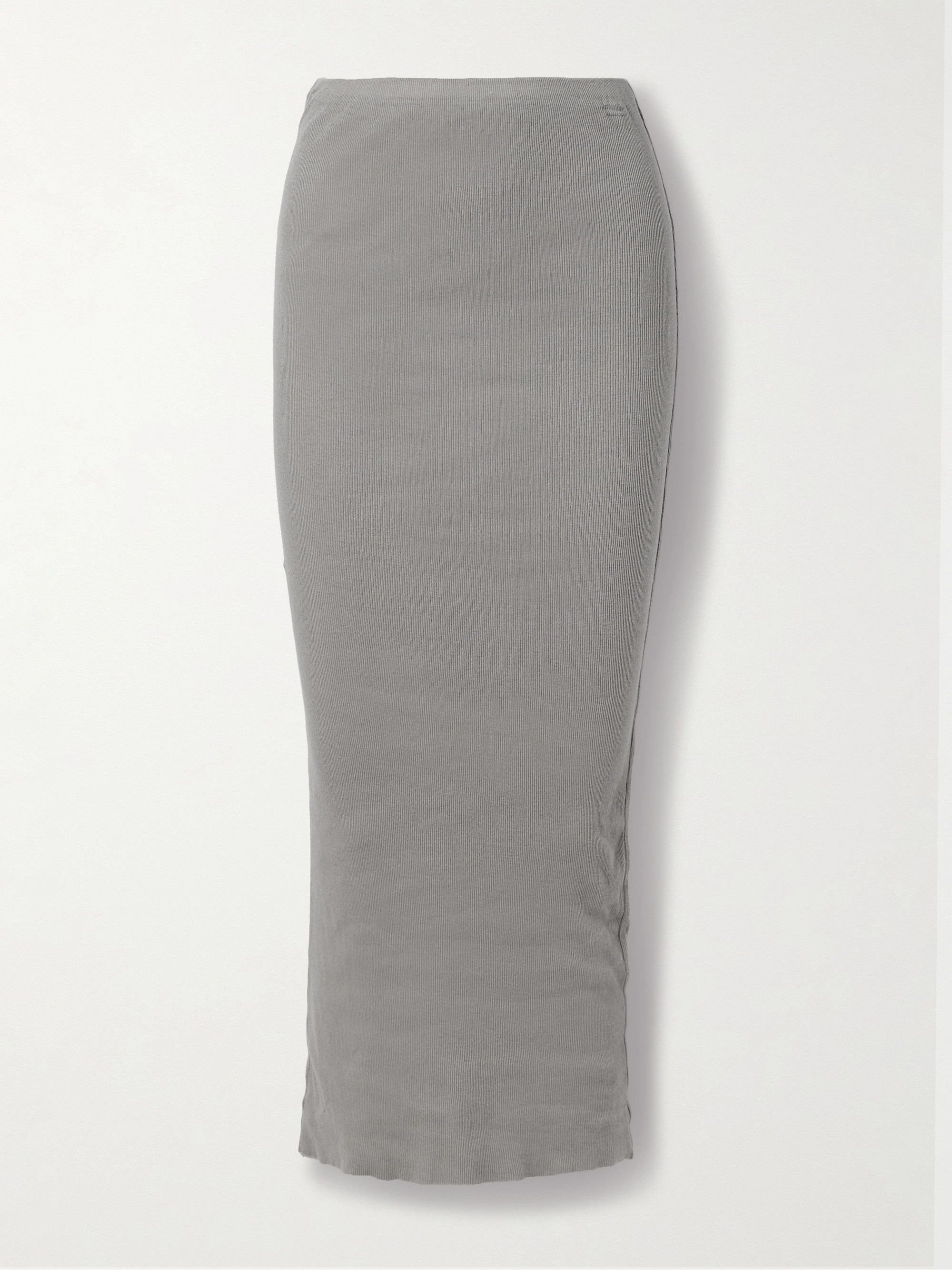 James Perse Ribbed cotton and cashmere-blend maxi skirt thumbnail