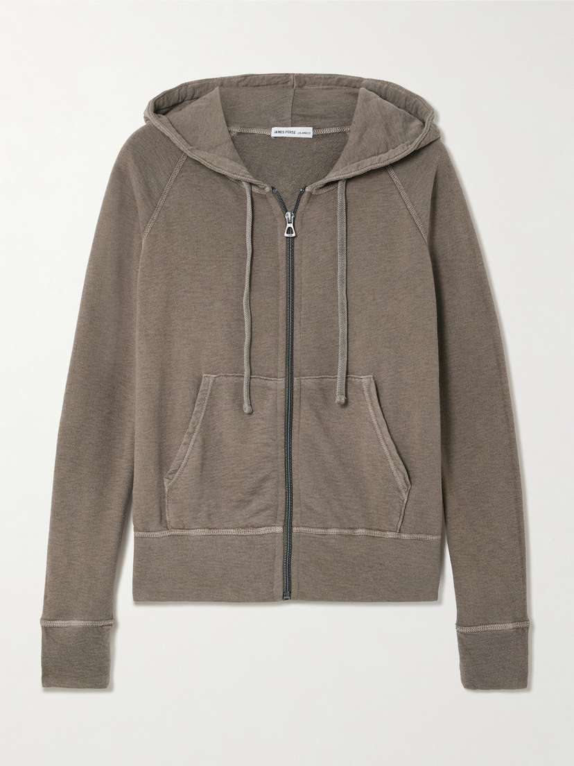 James Perse Vintage French Cotton-terry Hoodie