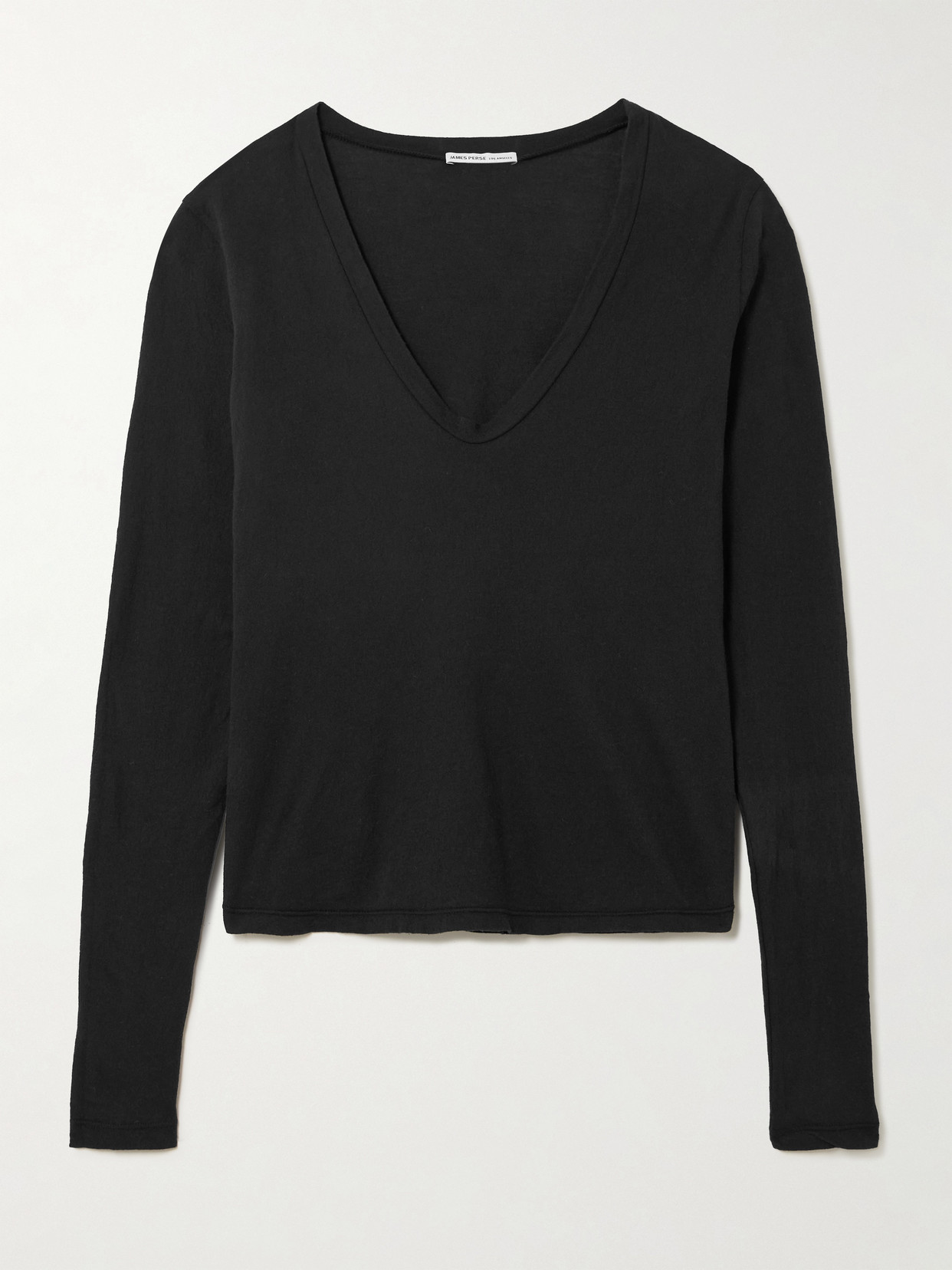 James Perse Cotton-jersey T-shirt In Black